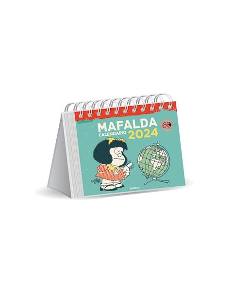 Calendario Mafalda 2024 Escritorio turquesa