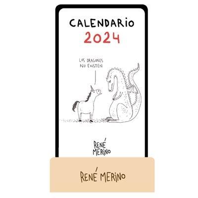 2024 René Merino Calendario de mesa de tarjetas  