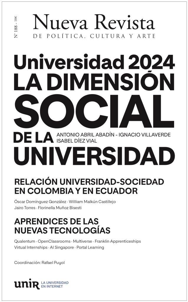 Nueva Revista 188. Universidad 2024