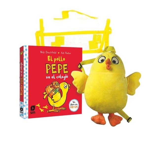 Pollo Pepe va al colegio + mochila