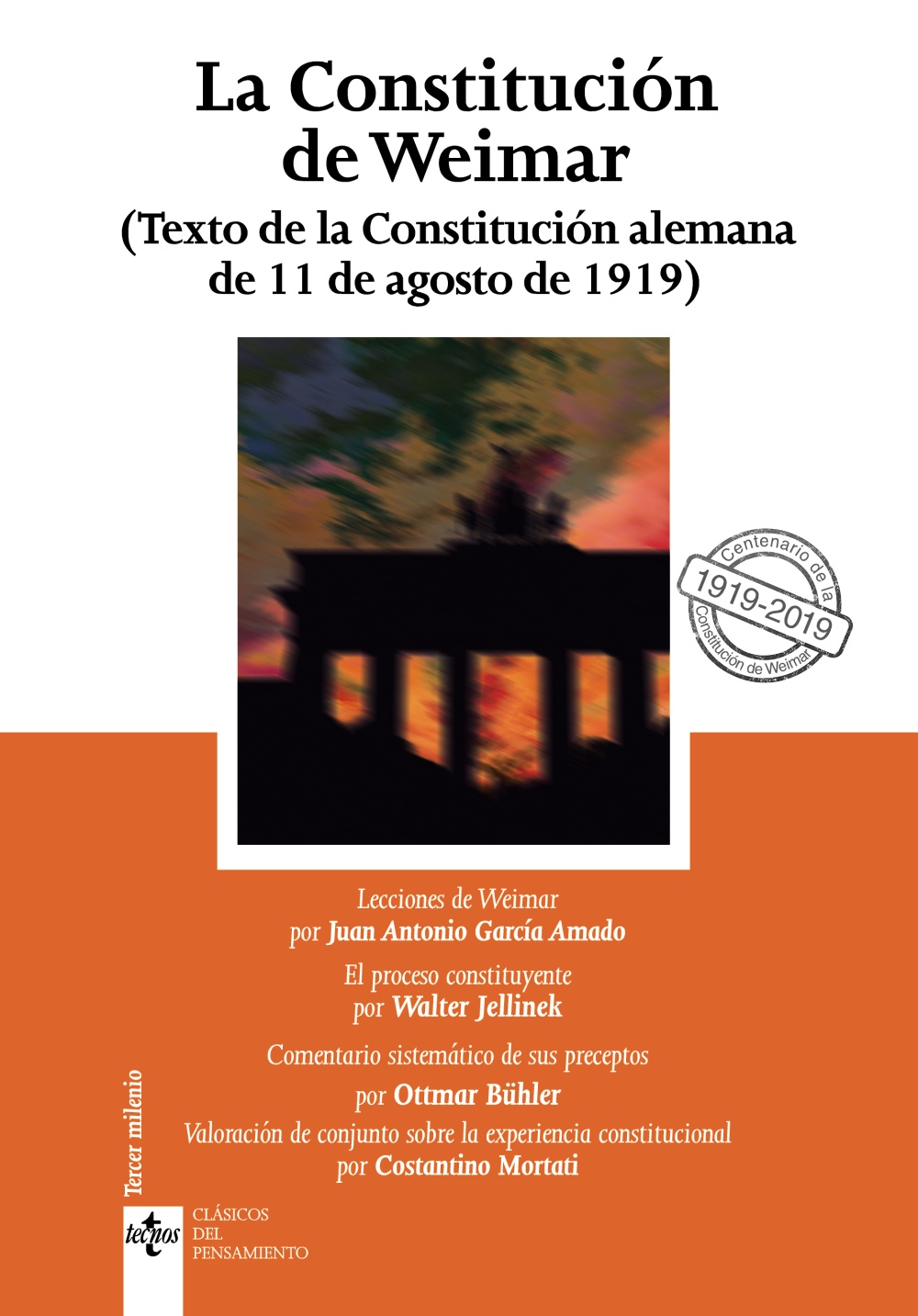 Constitución de Weimar, La "Texto de la Constitución alemana de 11 de agosto de 1919"