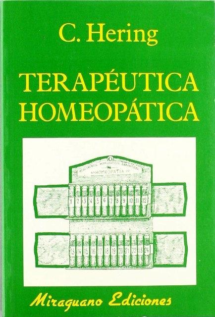 Terapéutica Homeopática