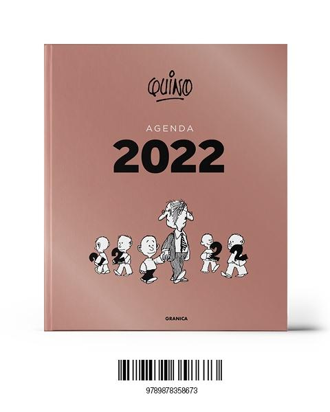 Quino 2022, agenda encuadernada rosa