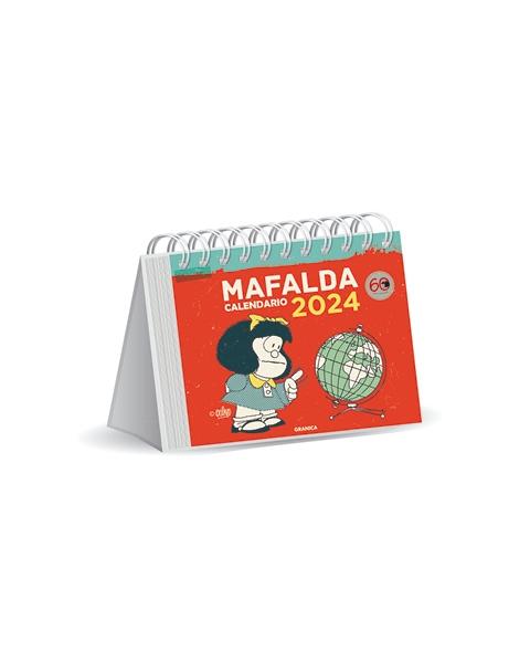 Calendario Mafalda 2024 Escritorio rojo