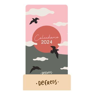 2024 Defreds Calendario de mesa de tarjetas 