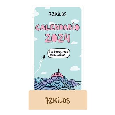 2024 72 kilos. Calendario de mesa de tarjetas 