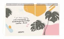 Planificador con calendario 2022 "Y si hace falta volveremos a enamorarnos cada día"