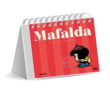 Calendario Mafalda 2022 "calendario de escritorio rojo con anillas"
