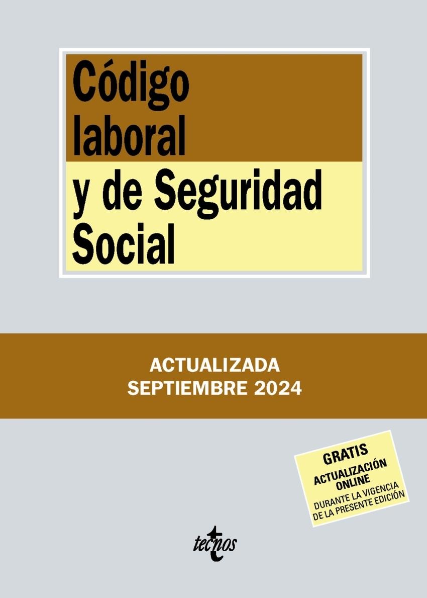 Código laboral y de Seguridad Social. septiembre 2024