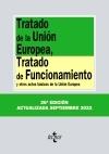 Tratado de la Unión Europea, Tratado de Funcionamiento "y otros actos básicos de la Unión Europea. Septiembre 2022"
